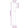 vidaXL Bollard Lights with Sensor 3pcs 80 cm Stainless Steel IP44