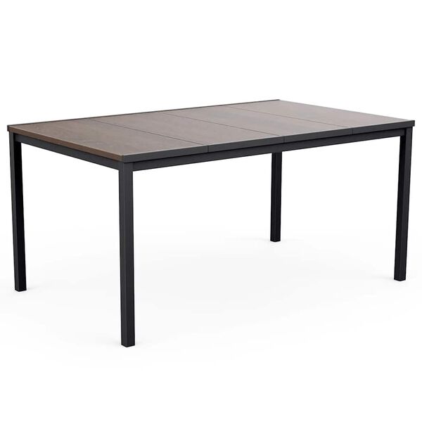 Keter Signature Porto Table 160 cm- Walnut and Black Steel
