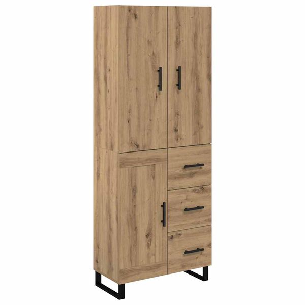 vidaXL Highboard with Drawer 2 pcs Artisan Oak 69.5 x 34 x 180 cm