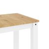 vidaXL Dining Table Panama White 112x60x75 cm Solid Wood Pine
