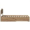 vidaXL Bed Frame with Drawer Artisan Oak 90 x 190 cm Engineered Wood