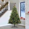 vidaXL Artificial Hinged Christmas Tree 300 LEDs Green 240 cm