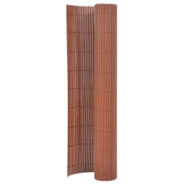 vidaXL Double-Sided Garden Fence 110x300 cm Brown