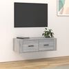 vidaXL Hanging TV Cabinet Grey Sonoma 80x36x25 cm Engineered Wood