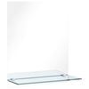 vidaXL Wall Mirror | Transparent | Tempered Glass | 20x40 cm | Mirror