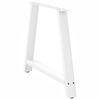 vidaXL Dining Table Legs A-Shaped 2 pcs White 100x(72-73) cm Steel