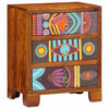 vidaXL Sideboard Multicolour 50x35x60 Solid Wood Acacia