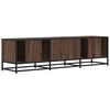 vidaXL TV Cabinet Brown Oak 150x35x41 cm Engineered Wood and Metal