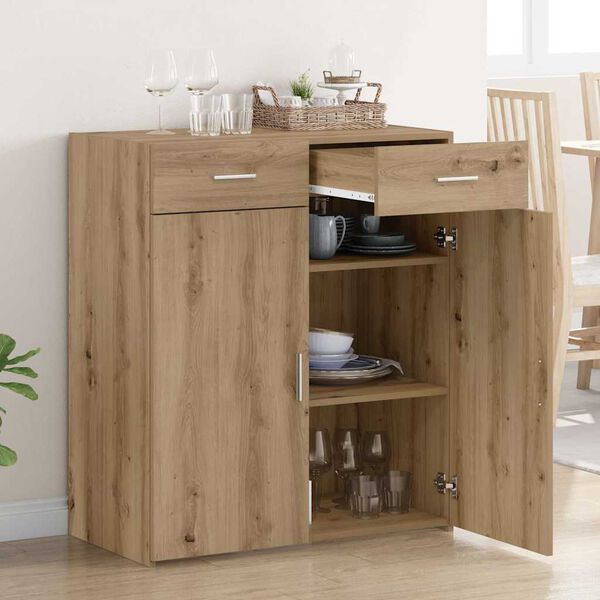 vidaXL Storage Cabinet Artisan oak 80 x 42.5 x 93.5 cm Engineered wood