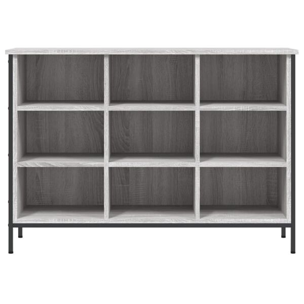 vidaXL Shoe Cabinet Grey Sonoma 100x35x70 cm Engineered Wood