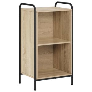 vidaXL Book Cabinet 43 x 33 x 80 cm Engineered Wood Sonoma Oak