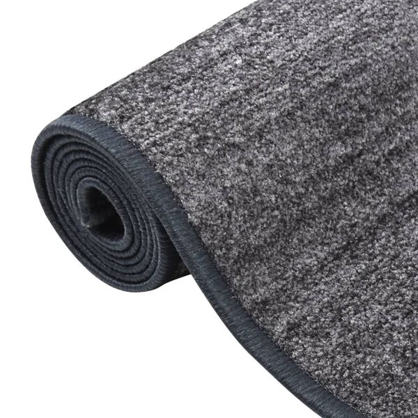vidaXL Carpet Runner Anthracite 67x200 cm Anti Slip
