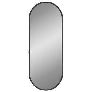 vidaXL Wall Mirror Black 40x15 cm Oval