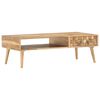 vidaXL Coffee Table 110x50x35 cm Solid Acacia Wood