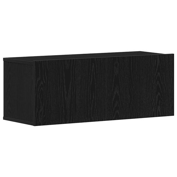 vidaXL TV Cabinets Black oak 80 x 30 x 30 cm Engineered Wood