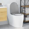 vidaXL Quick Release Toilet suitable for Seat Grey 44 x 36.4 x 3.4 cm