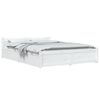 vidaXL Bed Frame without Mattress with Drawers White 120x200 cm