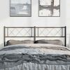 vidaXL Metal Replace Headboard Black 135 cm