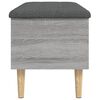 vidaXL Storage Bench Grey Sonoma 82x42x46 cm Engineered Wood