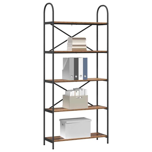 vidaXL Bookshelf Old Wood 80 x 30 x 183 cm Engineered wood