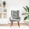 vidaXL Armchair Light Grey 63 x 67 x 94 cm Velvet