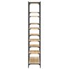 vidaXL Bookshelf Sonoma Oak 100x32x170 cm Engineered Wood and Iron