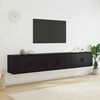 vidaXL Wall-mounted TV Cabinet Set 3 pcs Black Oak 80 x 34.5 x 40 cm