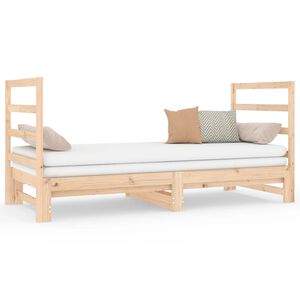 vidaXL Pull-out Day Bed without Mattress 2x(90x190) cm