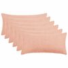 vidaXL Cushion Cover 6 pcs HEERLEN Pink 40 x 80 cm Boucl&eacute;