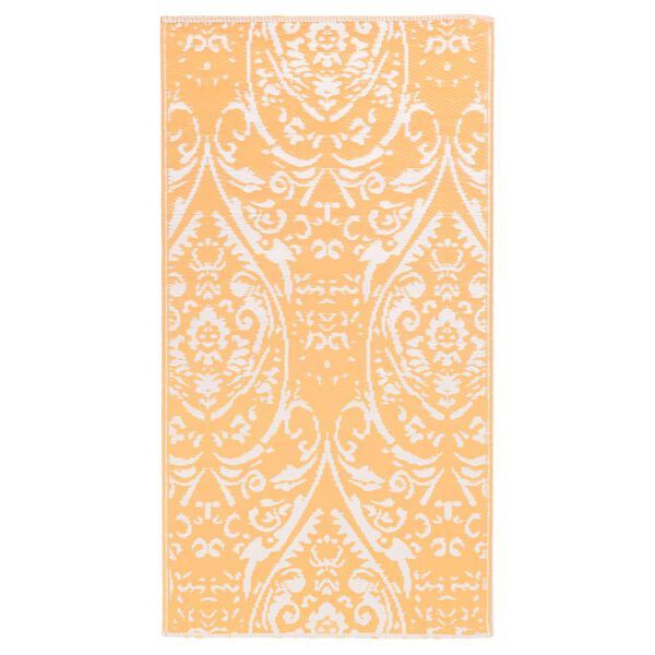 vidaXL Outdoor Carpet ARAKIL Orange and White 160x230 cm PP
