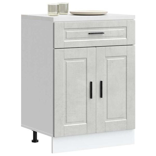 vidaXL Kitchen Base Cabinet&nbsp;Porto Concrete Grey Engineered Wood