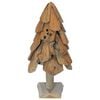 vidaXL Christmas Tree with Stand Brown 60 cm Solid teak wood