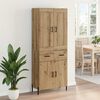 vidaXL Highboard with Drawer 2 pcs Artisan Oak Engineered Wood
