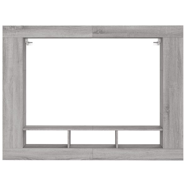 vidaXL TV Cabinet Grey Sonoma 152x22x113 cm Engineered Wood