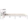 vidaXL Bed Frame without Mattress White 200x200 cm Solid Wood Pine