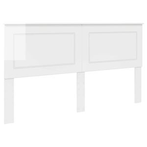 vidaXL Headboard Gloss White 100 cm Engineered Wood