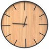vidaXL Wall Clock Brown &Oslash;39 cm Iron and Engineered Wood