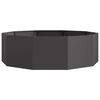 vidaXL Planter Black 120 x 120 x 35 cm Steel