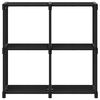 vidaXL 4-Cube Display Shelf Black 69x30x72.5 cm Fabric