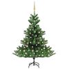 vidaXL Nordmann Fir Artificial Christmas Tree LED&Ball Set Green 180cm