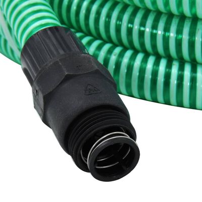 vidaXL Suction Hose with PVC Connectors Green 1" 4 m PVC