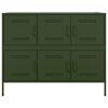 vidaXL Sideboard Olive Green 100.5x39x79 cm Steel