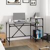 vidaXL Desk with Shelves Grey Sonoma 135x50x90 cm Engineered Wood&Iron