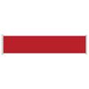 vidaXL Patio Retractable Side Awning 140x600 cm Red