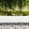 vidaXL Lawn Edging 30 pcs White 100 x 0.05 x 30 cm Cold Rolled Steel