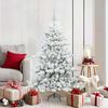 vidaXL Artificial Hinged Christmas Tree White 150 cm PVC and Steel