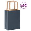 vidaXL Paper Bags 50 pcs with Handles Blue 15x8x21 cm