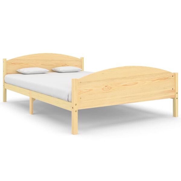 vidaXL Bed Frame without Mattress Solid Pine Wood 160x200cm