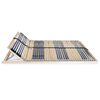 vidaXL Slatted Bed Base without Mattress with 42 Slats 7 Zones 140x200 cm