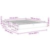 vidaXL Bed Frame without Mattress 135x190 cm Solid Wood Oak